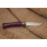 Нож Opinel №7, нержавеющая сталь, фиолетовая рукоятка 001427