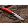 Нож Opinel №7, нержавеющая сталь, оранжевая рукоятка, блистер 001608